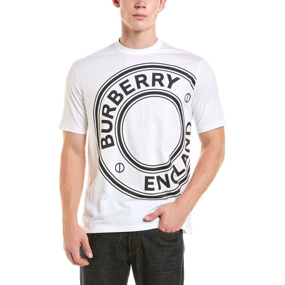 Burberry Mens  T-Shirt, White